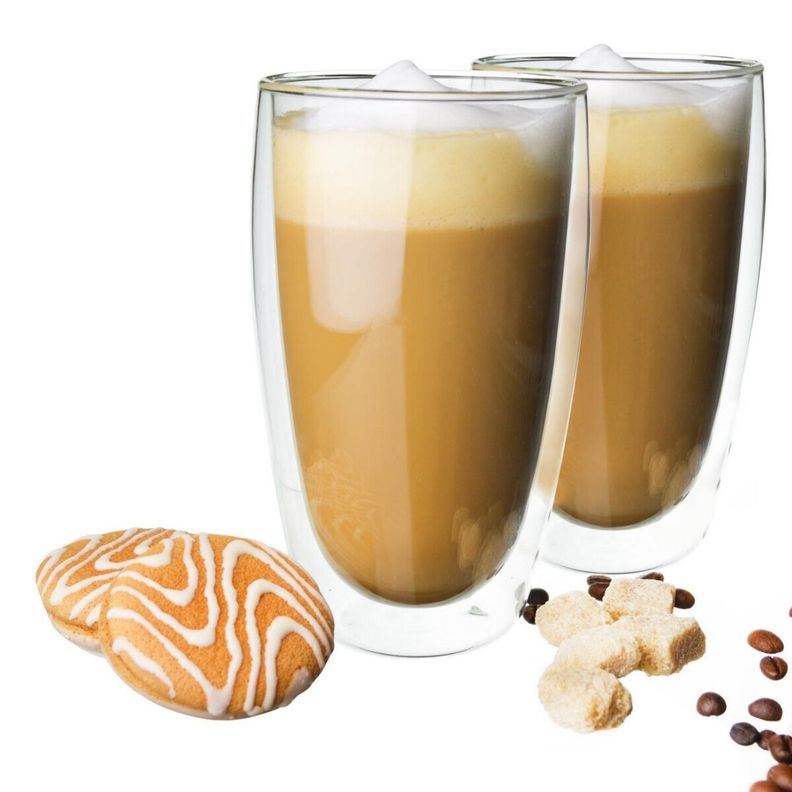 Set 2 vasos de café vidrio doble pared 400 mlo-3