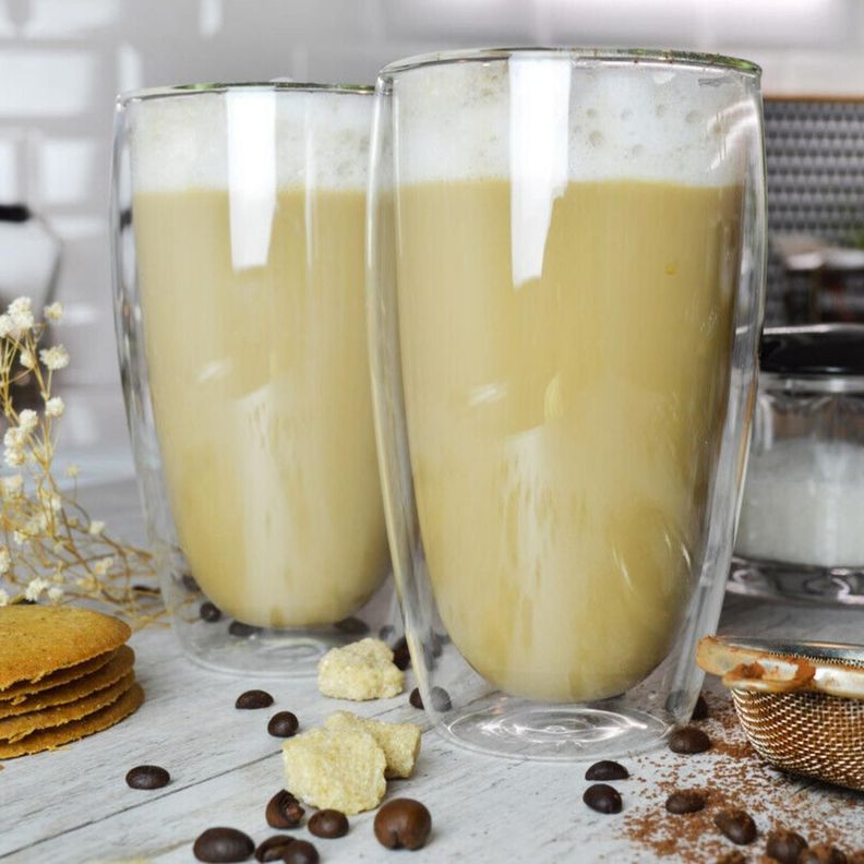 Set 2 vasos de café vidrio doble pared 400 mlo-4