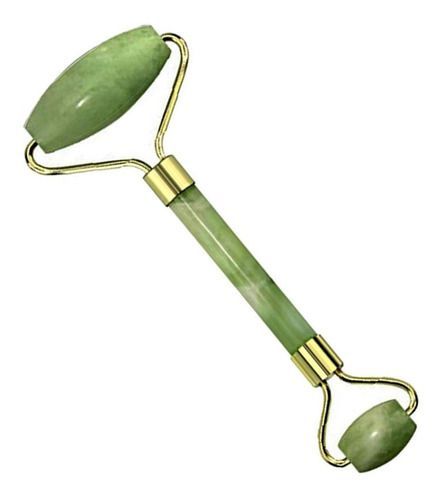 Rodillo masajeador facial y piedra de jade 100% natural-8