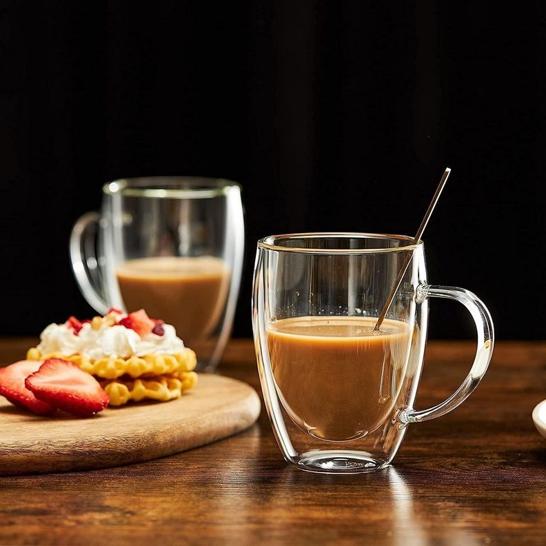 Set 2 mugs vidrio doble pared 350 ml-2