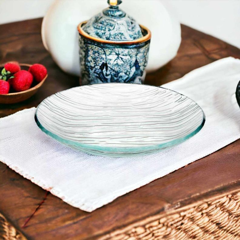 Plato de vidrio decorativo 15 cm-1