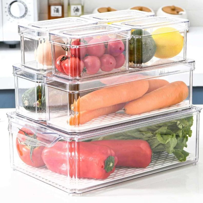 Set 7 tupper organizadores para refrigerador y cocina-5