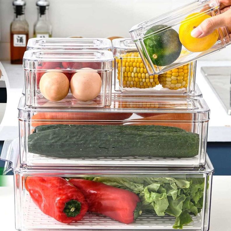 Set 7 tupper organizadores para refrigerador y cocina-6