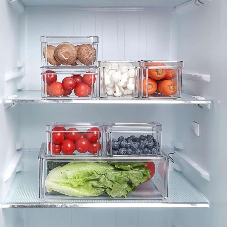Set 7 tupper organizadores para refrigerador y cocina-7