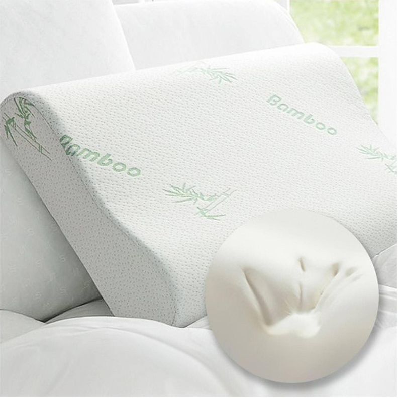Pack 2 almohadas viscoelásticas y memoria con funda bambú-2