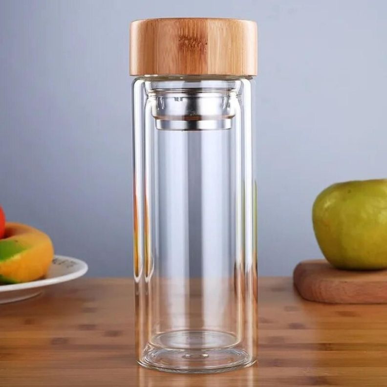 Botella térmica de borosilicato con infusor 500 ml-2