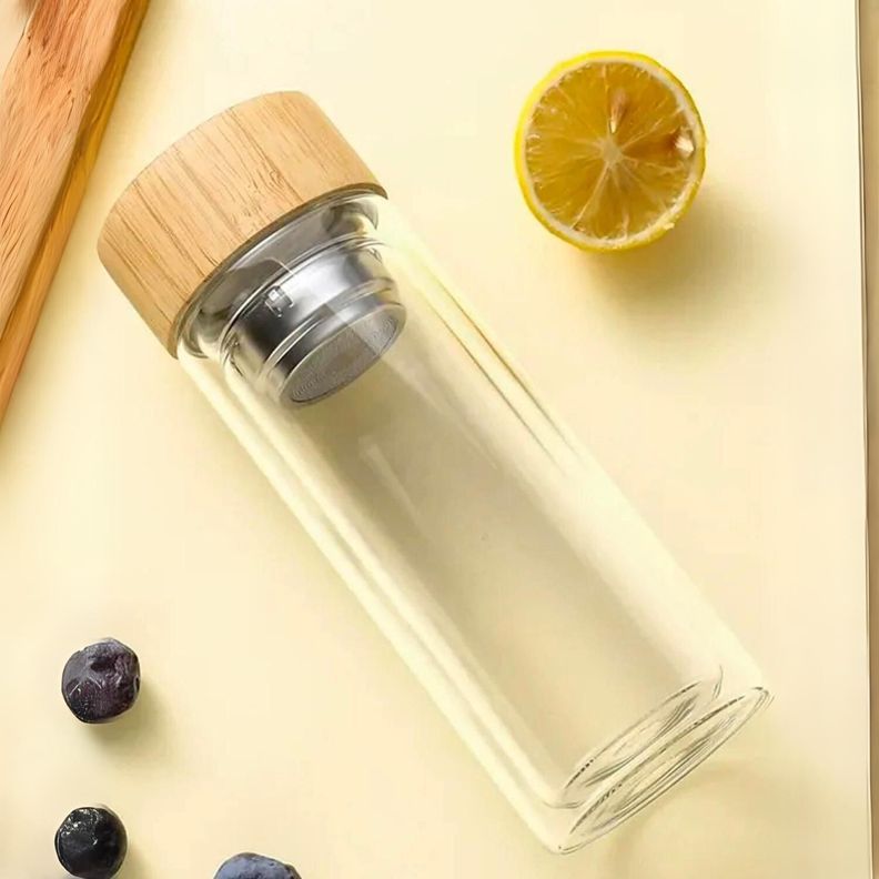 Botella térmica de borosilicato con infusor 500 ml-3