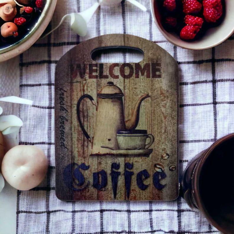 Tabla para cocktail madera 22x16 cm welcome coffe-1