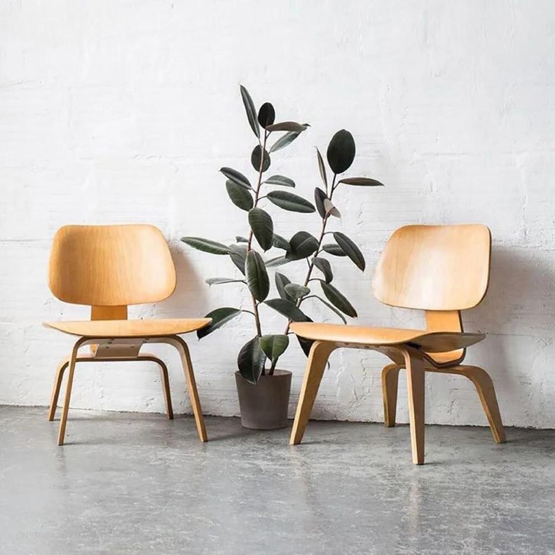 Silla Estilo Eames Madera Natural-3
