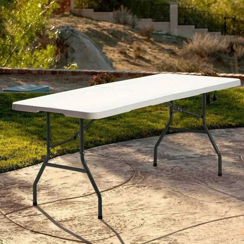Mesa plegable portátil para interior y exterior 240x75x74-2