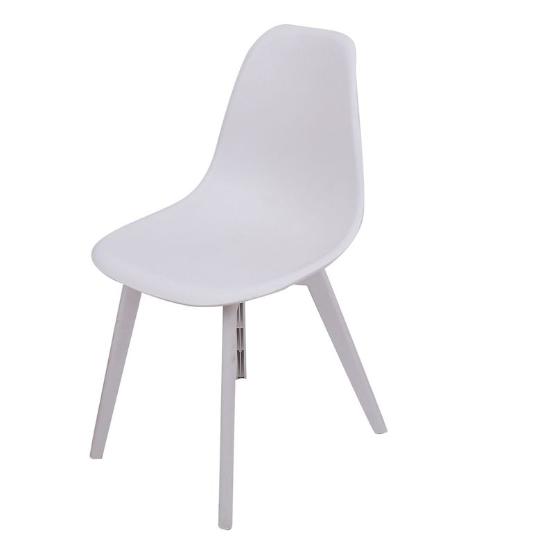 Silla eames minimalista blanca Blanco