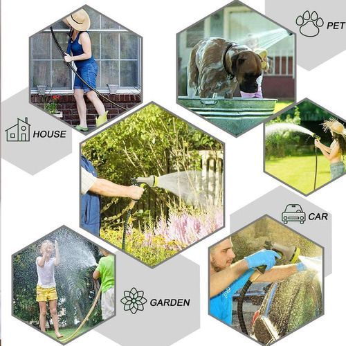 Manguera retráctil expandible jardín 15 mts. Verde-2