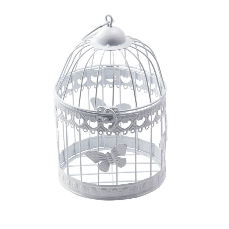 Jaula metal mariposa circular 16 cm-0
