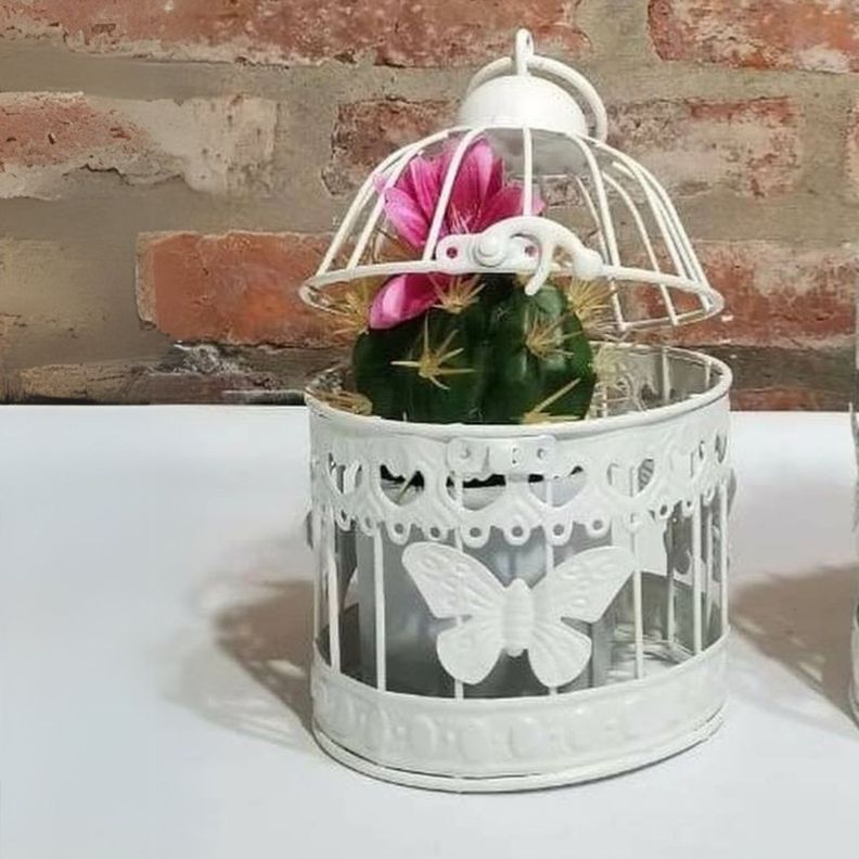 Jaula metal mariposa circular 16 cm-1