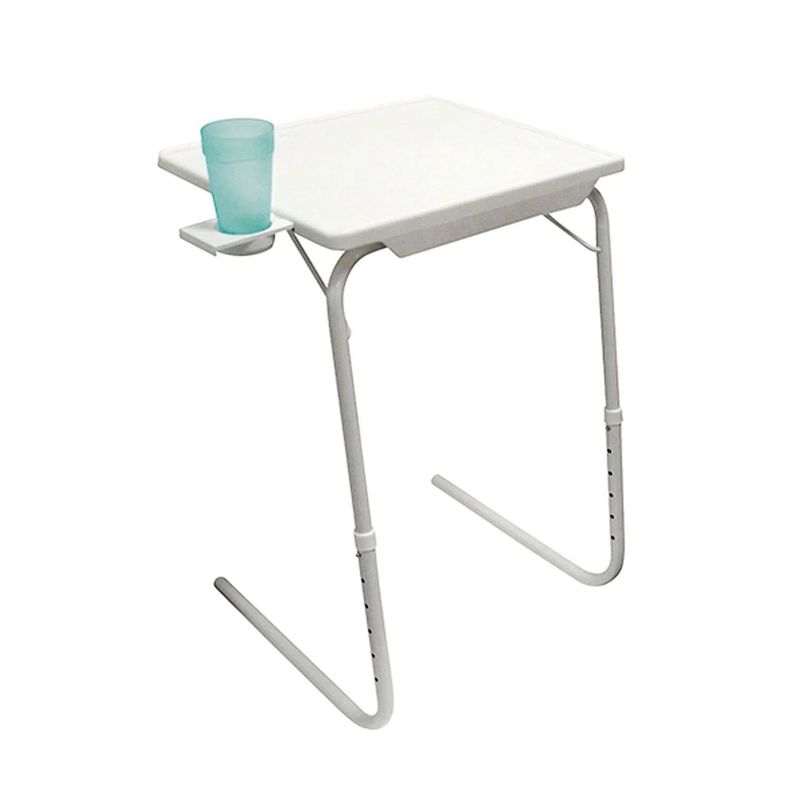 Mesa plegable y ajustable con posavasos-0