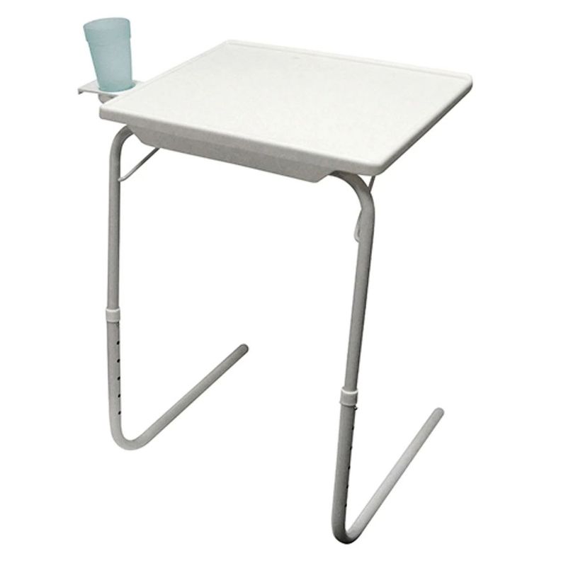 Mesa plegable y ajustable con posavasos-1