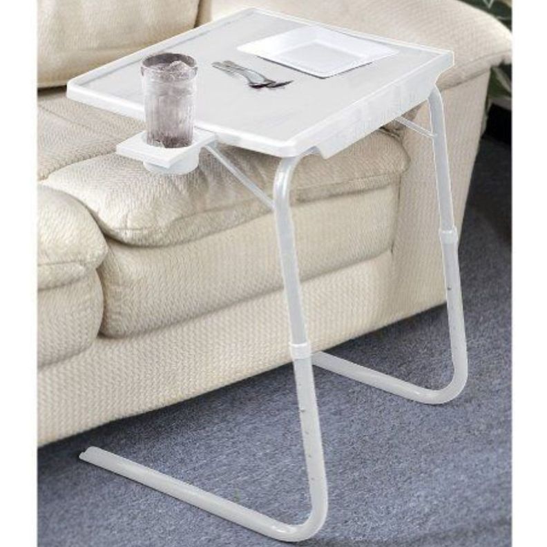 Mesa plegable y ajustable con posavasos-4