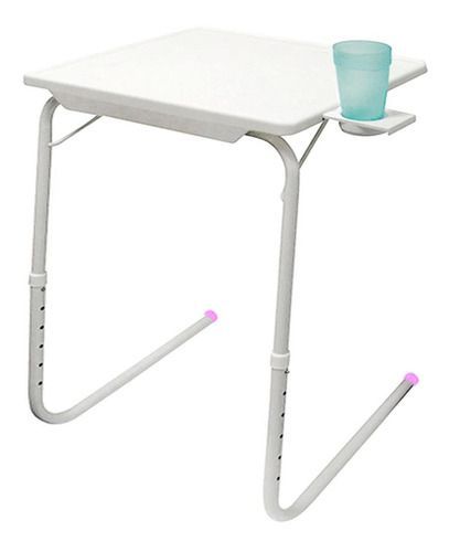Mesa plegable y ajustable con posavasos-6