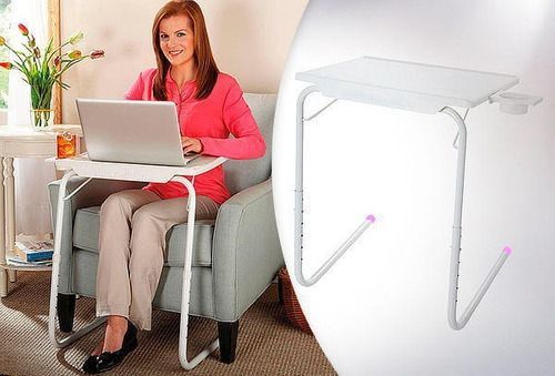 Mesa plegable y ajustable con posavasos-7
