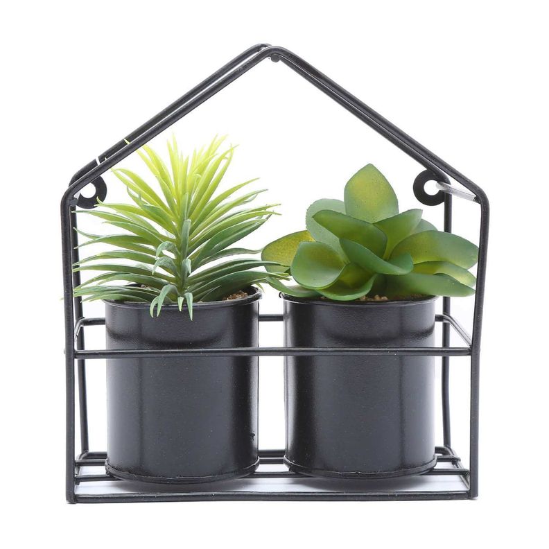 Set 2 suculentas artificiales 18 cm-0