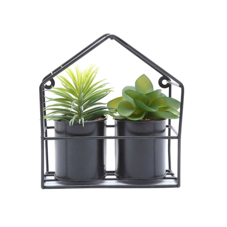 Set 2 suculentas artificiales 18 cm-1