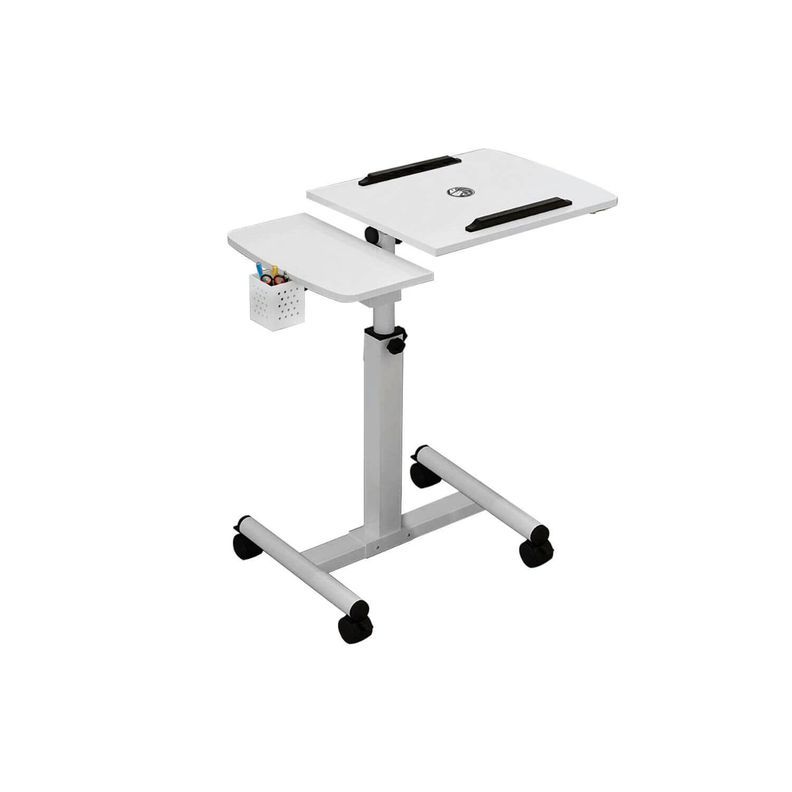 Multimesa ajustable con ventilador para notebook blanca-0
