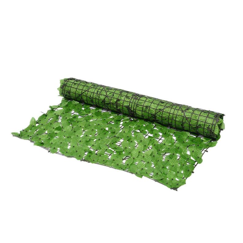 Malla de hojas artificiales 1x3 m Verde