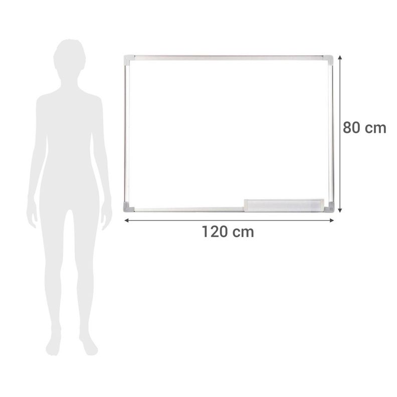Pizarra blanca acrílica 80 x 120 cm-2