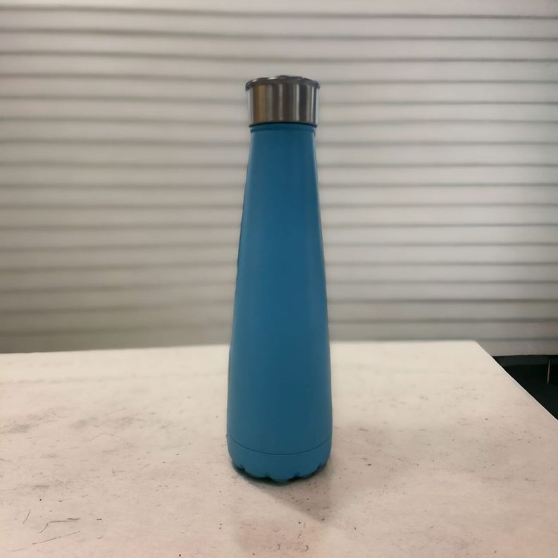 Botella térmica de acero inoxidable azul-2