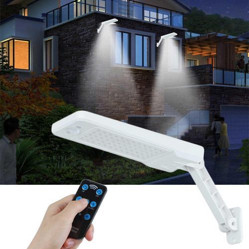 Foco led solar para exteriores con control remoto - negro-4