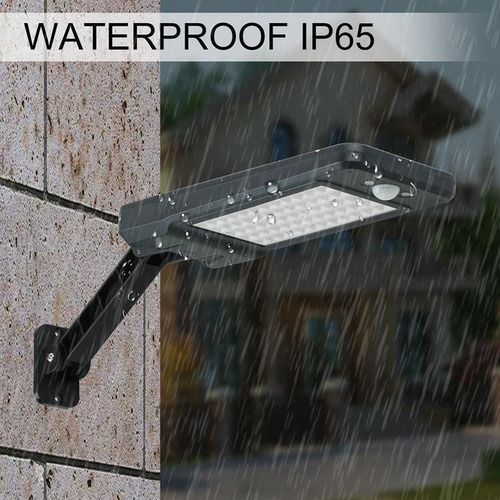 Foco led solar para exteriores con control remoto - negro-5