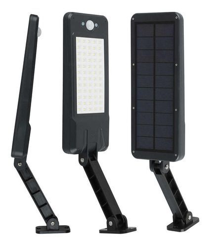 Foco led solar para exteriores con control remoto - negro-9