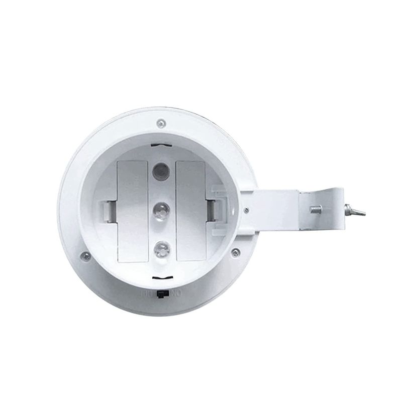 Foco led redondo con panel solar 1.2v  blanco-3