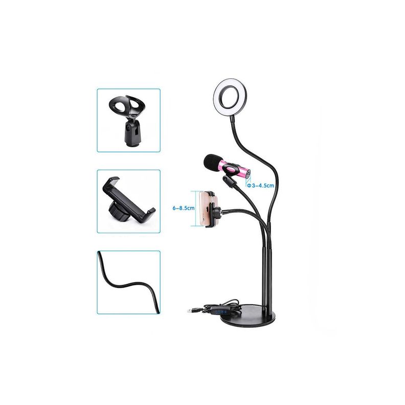 Soporte aro de luz led 3 en 1-4