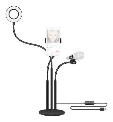 Soporte aro de luz led 3 en 1-5