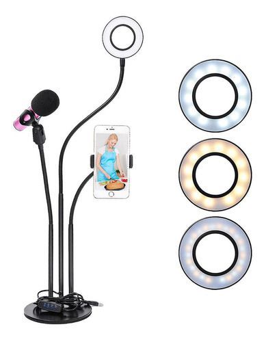 Soporte aro de luz led 3 en 1-6