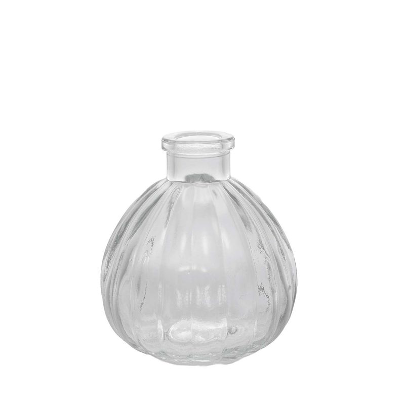 Florero de vidrio transparente 9 cm-0