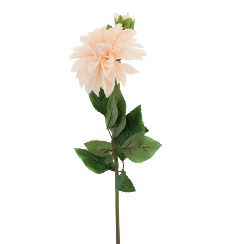 Flor artificial dalia color durazno 59cm-0