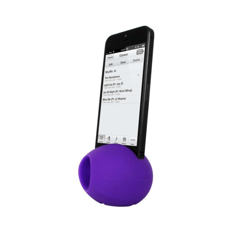Altavoz parlante iphone silicona morado-2