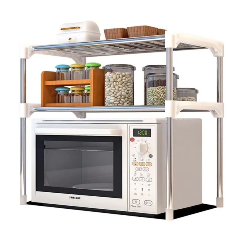 Estante organizador para microondas armable-1