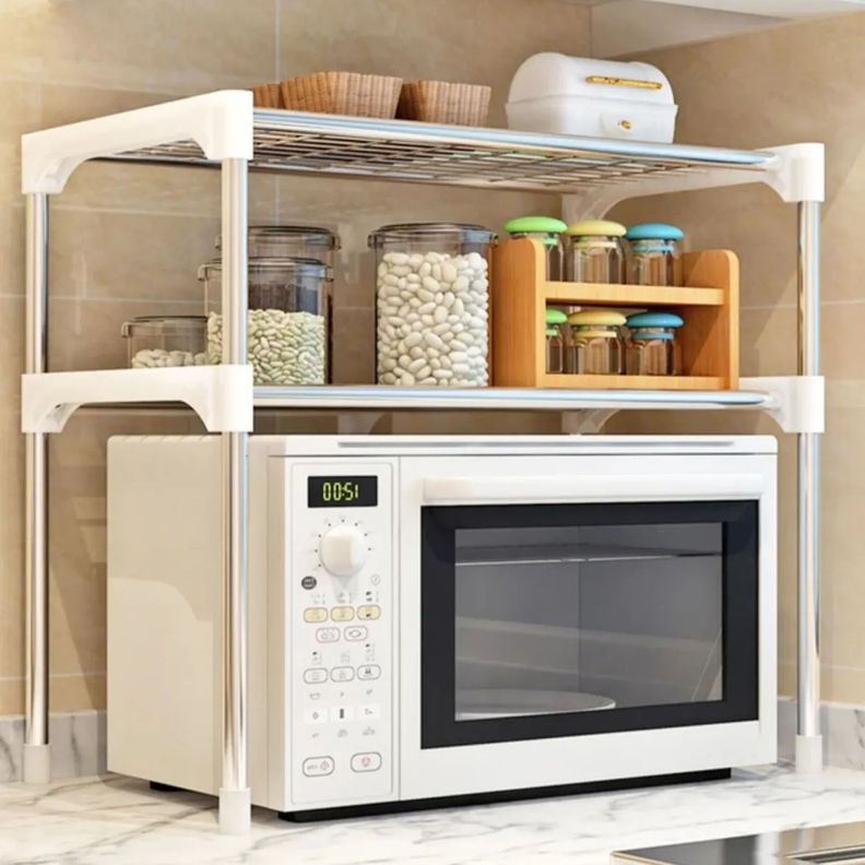 Estante organizador para microondas armable-2