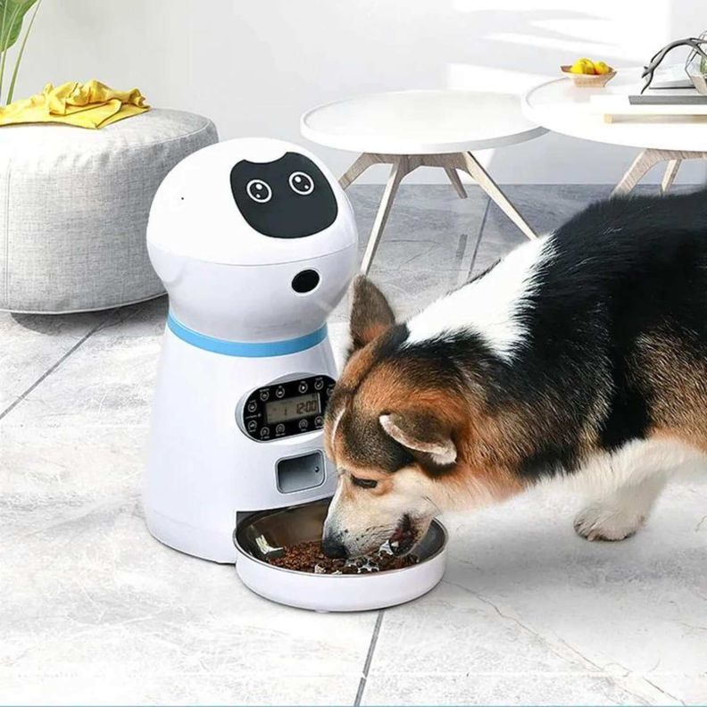 Robot dispensador automático de alimento para perros y gatos-3