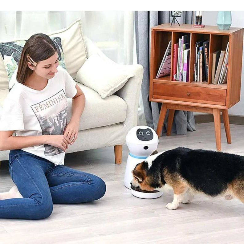 Robot dispensador automático de alimento para perros y gatos-5