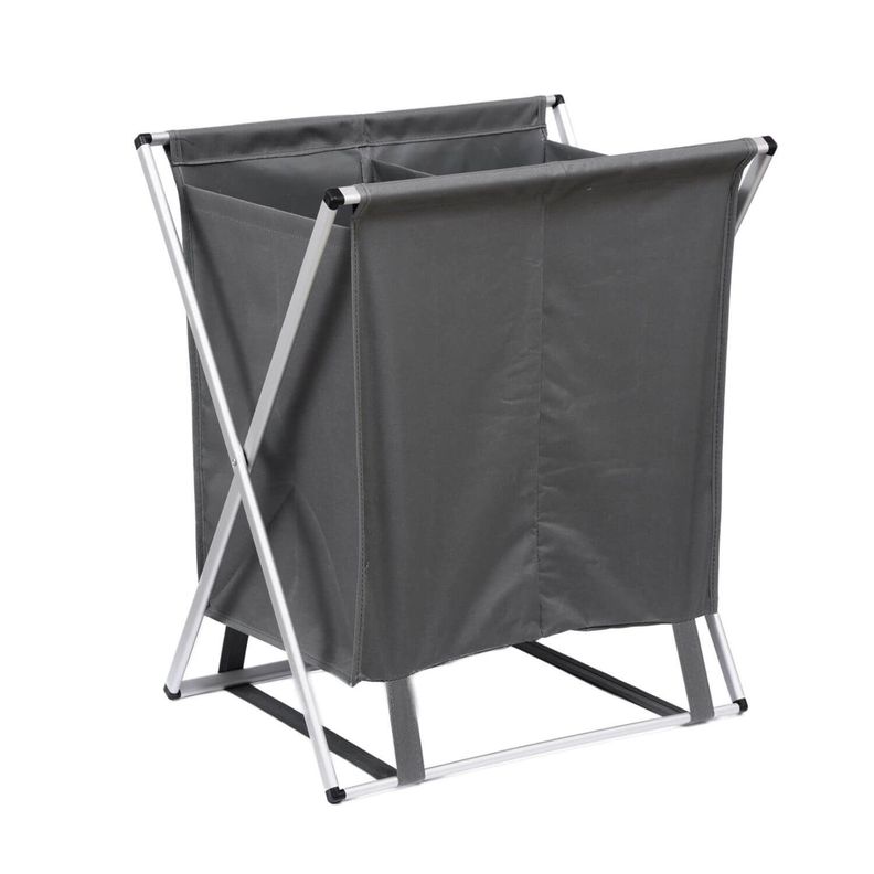 Cesta doble ropa sucia para lavandería-0