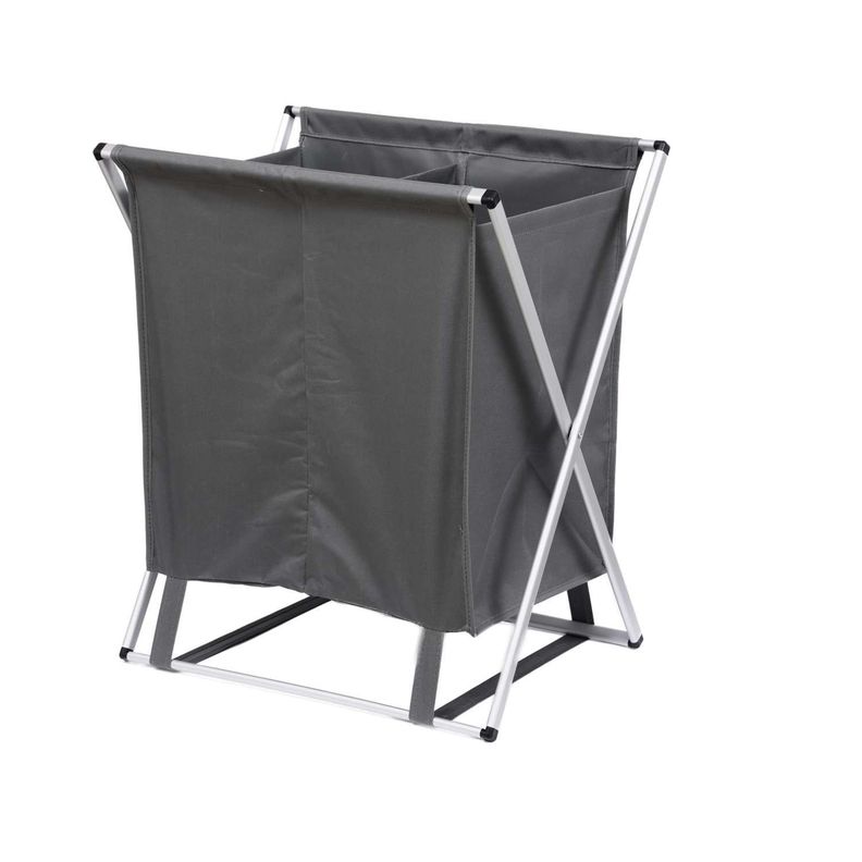 Cesta doble ropa sucia para lavandería-1