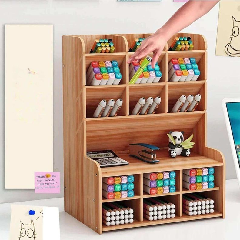 Organizador de escritorio portalápices y accesorios-3