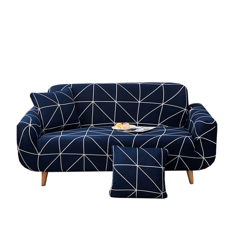Funda sillón diseño geo 2 cuerpos azul-0