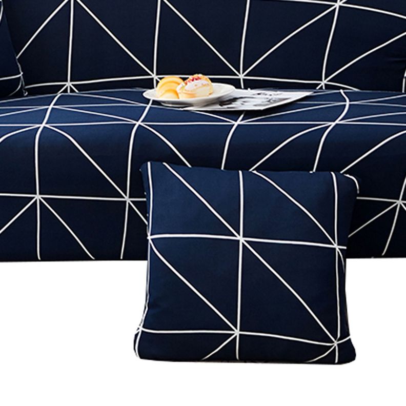 Funda sillón diseño geo 2 cuerpos azul-1