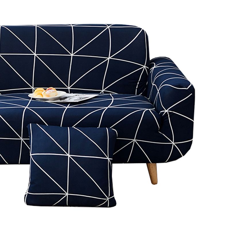Funda sillón diseño geo 2 cuerpos azul-2