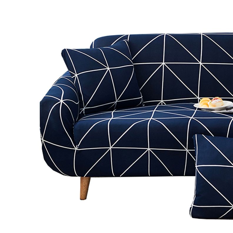 Funda sillón diseño geo 2 cuerpos azul-4